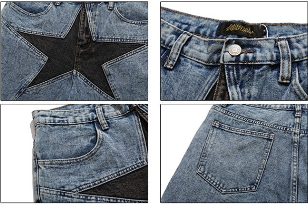 Star Denim Shorts