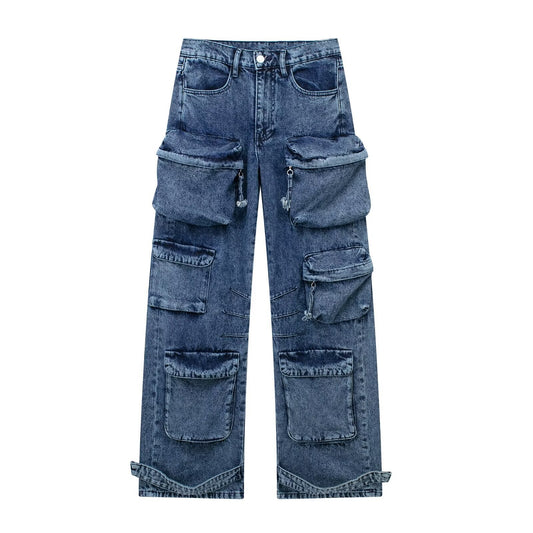 Multi-Pocket Work Jeans (3 Colors)