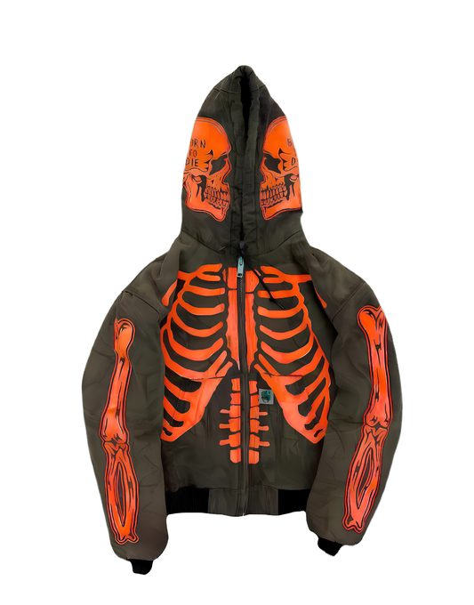 Skeleton Full Zip Hoodie (5 Colors)