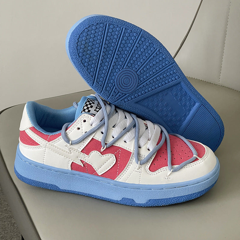 Y2K Hearth Shoes Blue and Red