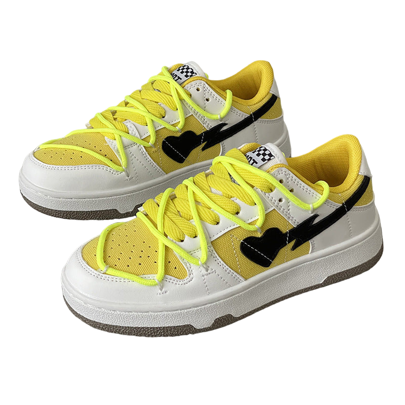 Y2K Hearth Shoes Yellow