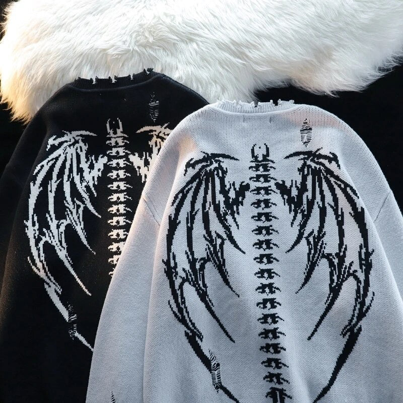 Skeleton Wings Sweater (2 Colors)