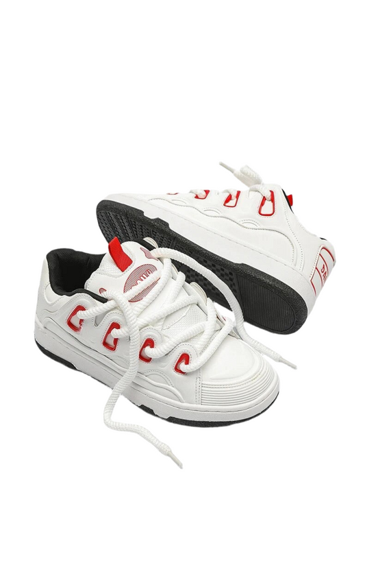 Perfect Shoes White and Red