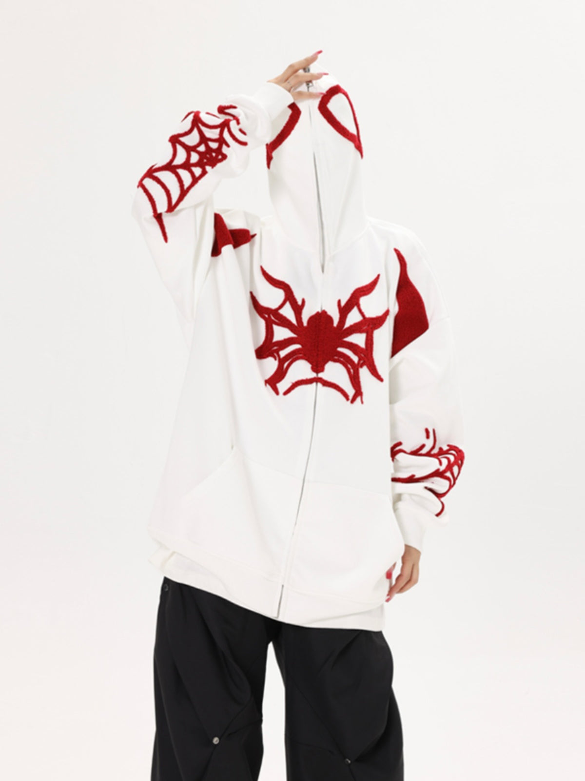 Y2K Spider Zip Hoodie (2 Colors)