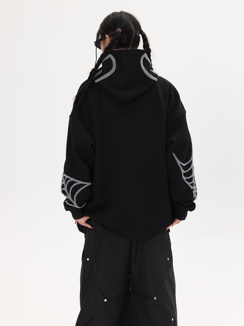 Y2K Spider Zip Hoodie (2 Colors)