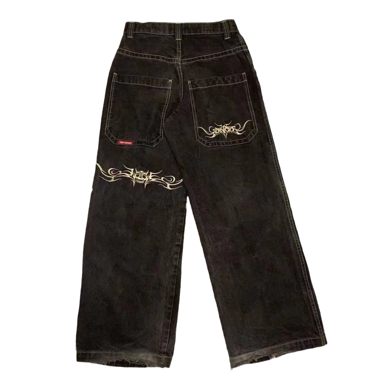 Hip Hop Straight Black Jeans