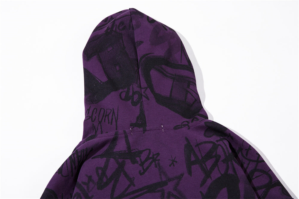 Graffiti Zip Hoodie (3 Colors)