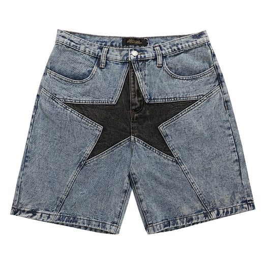 Star Denim Shorts